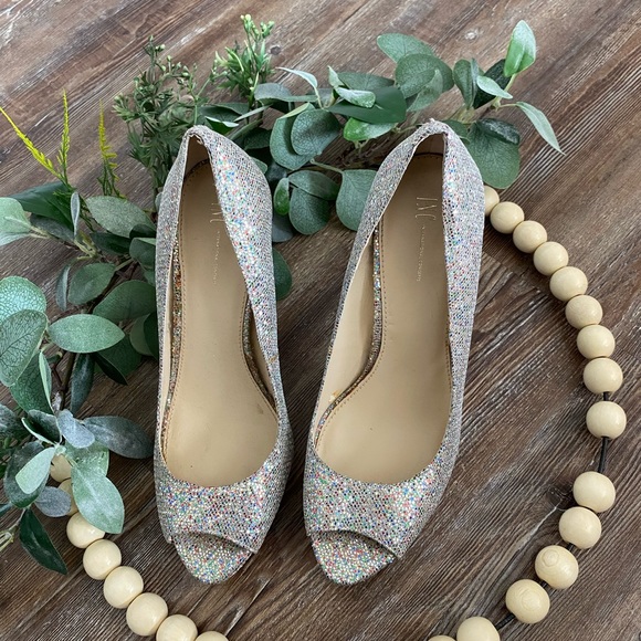 Glitter Peep-toe Heels - Picture 4 of 4